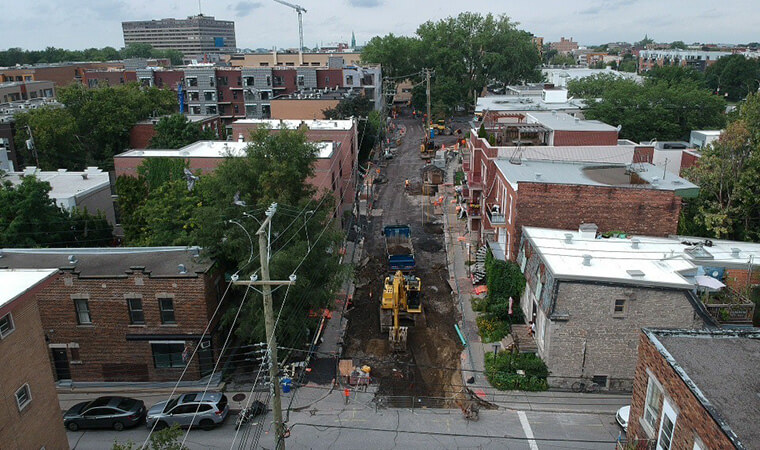 Pavage d'asphalte Municipal à Montréal - Asphalte R.Sarrazin